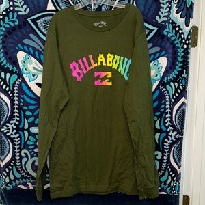 Billabong Green Men’s Long Sleeve Shirt L
